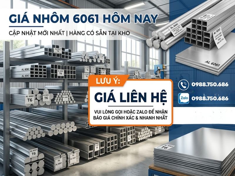 Giá nhôm 6061 hôm nay